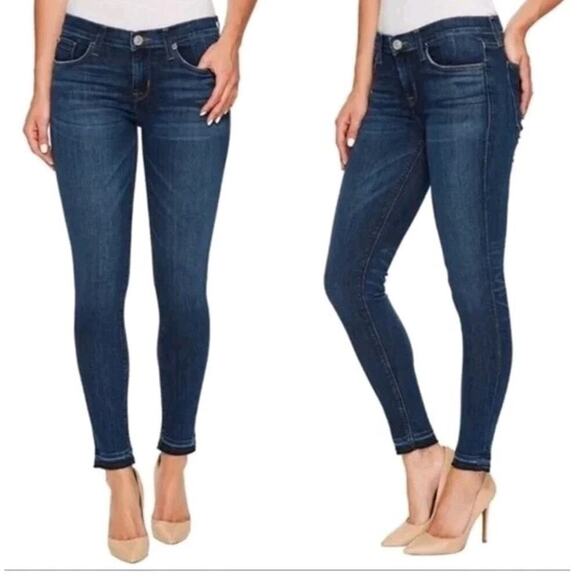 Hudson Jeans Denim - Hudson Natalie Super Skinny Jeans Womens 29 Denim Pockets Blue Medium Wash Zip